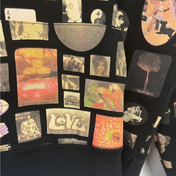 RARE Supreme Thrills All Over Print Hoodie Men’s S Black SS17 Playboi Carti - Picture 3 of 11